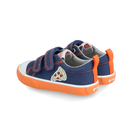 Παιδικό μπλε sneaker πάνινο Garvalin 222811
